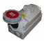 32A 4 pin IP67 industrial socket with interlock 415V red