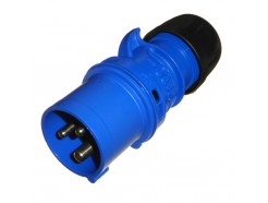 16A 3 Pin Plug 240V IP44 Blue