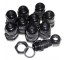 10pk 16mm Black IP68 Glands for 4-8mm Cable