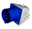 32A 3 Pin 230V Blue Appliance Inlet IP44