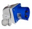 32A 3 Pin 230V Blue Appliance Inlet IP44