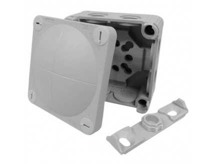Wiska 308 Grey Combi Junction Box