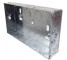 25mm 2 Gang Galvanised Back Box