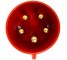 32A 5 Pin CEE Plug 400V IP44 Red