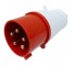 32A 5 Pin CEE Plug 400V IP44 Red