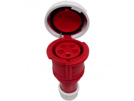 IP67 32A 5 Pin 3 Phase Coupler Socket 415V