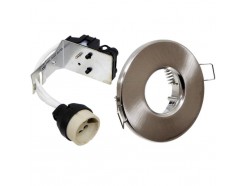 Brushed Chrome Shower Downlight GU10