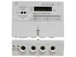 Emlite ECA2 100A Single Phase Electricity kWh Meter MID Approved - 2023 Version