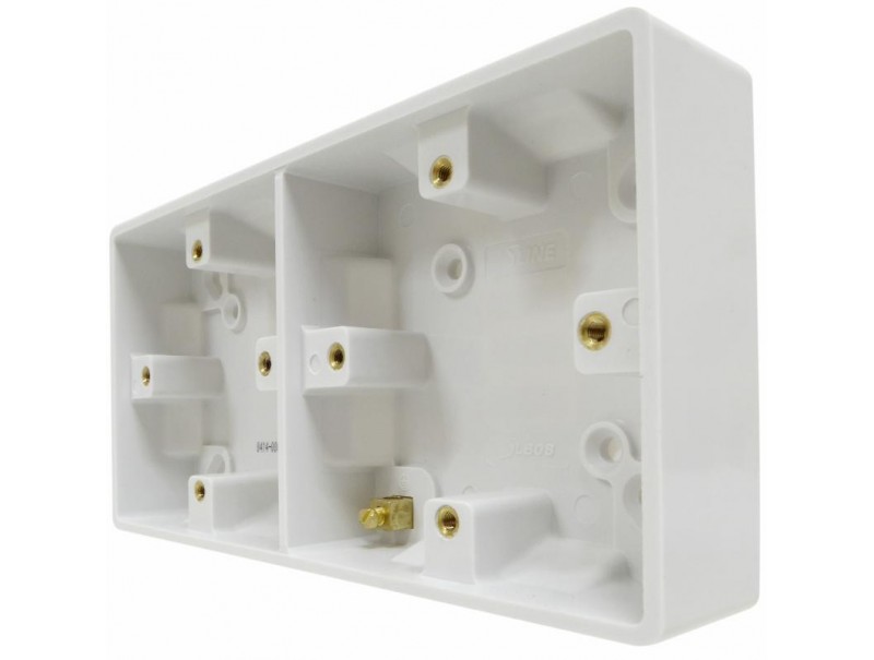 Buy 25mm Dual (1+1) Surface Back Box