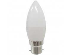 LED Candle 6W B22 Opal Light Bulb