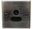 5A 1 Gang 3 Round Pin Socket Antique Brass