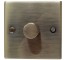 1 Gang Dimmer Light Switch Antique Brass