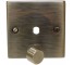 1 Gang Dimmer Plate Antique Brass