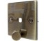 1 Gang Dimmer Plate Antique Brass