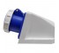 IP67 16A 3 Pin Blue Wall Socket 240V