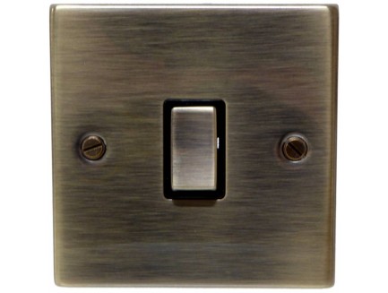 20 Amp Double Pole Switch Antique Brass