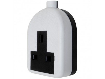 1G White Trailing Socket High Impact