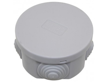 65mm IP44 Junction Box WIth Removeable Grommets