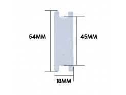 Metal Consumer Unit Blank White x 1
