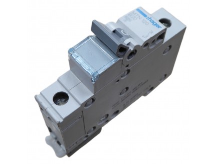 Hager MTN120 20 Amp Type B MCB Circuit Breaker 6kA Single Pole