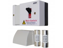 Fused Isolator Switch with 80A & 100A 22x58 Fuses and Cable Shroud