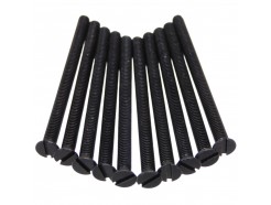 10x M3.5 X 50mm Black Nickel Long Switch Screws