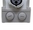 16A 3 pin industrial socket with interlock 240V IP67 red