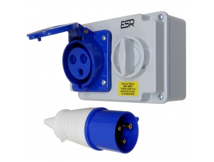 32A 230V 3 Pin Interlock Socket and Plug