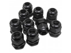 10x M20 20mm Waterproof Nylon Cable Gland – Locknut & Washer, Fits 6–12mm Cable