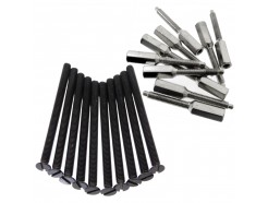 Black Nickel M3.5 Socket Screw & Extension Stud Set – 75mm Total Reach