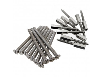 Chrome M3.5 Socket Screw & Extension Stud Set – 75mm Total Reach