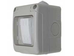 Single Outdoor Switch with Membrane Cover IP55