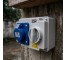 16A 3 Pin 230V Interlock Socket IP44 blue