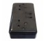Black Double Socket and 32mm PVC Box